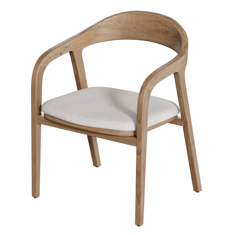 Dining chair armrest chair walnut wood Amir - Image 3