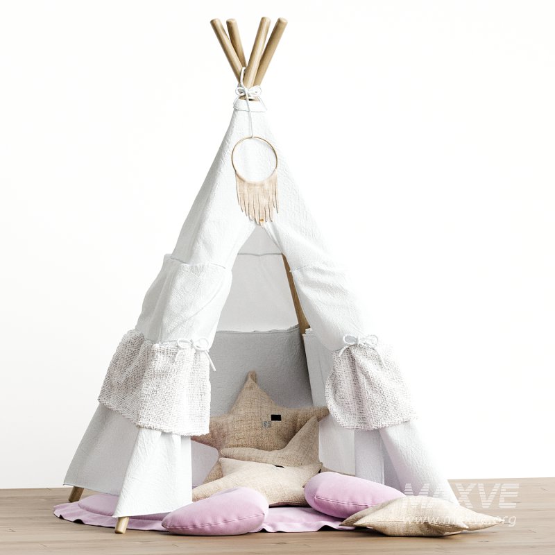 Child’s teepee White Angel Set - Image 1