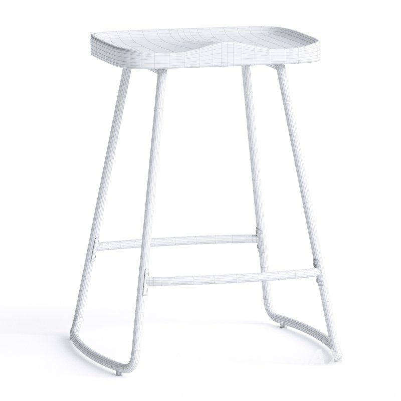 Rodriques Counter Stool with Metal Frame - Image 3