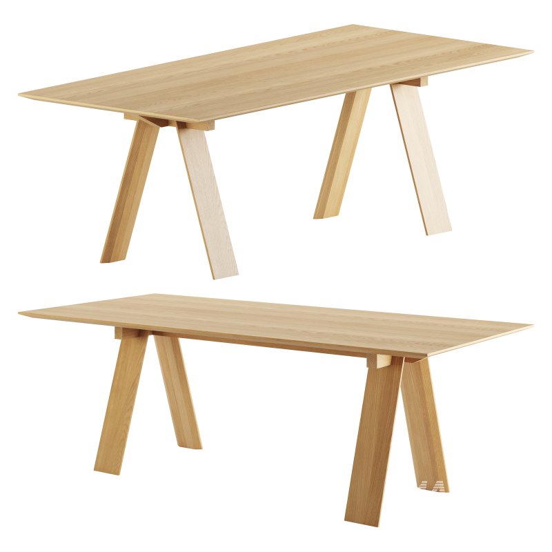 Trave Square Dining Table by Branca Lisboa - Image 5