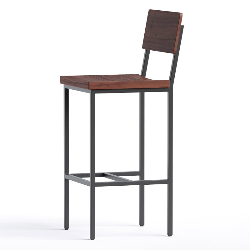 Memphis Solid Wood Bar Stool - Image 3