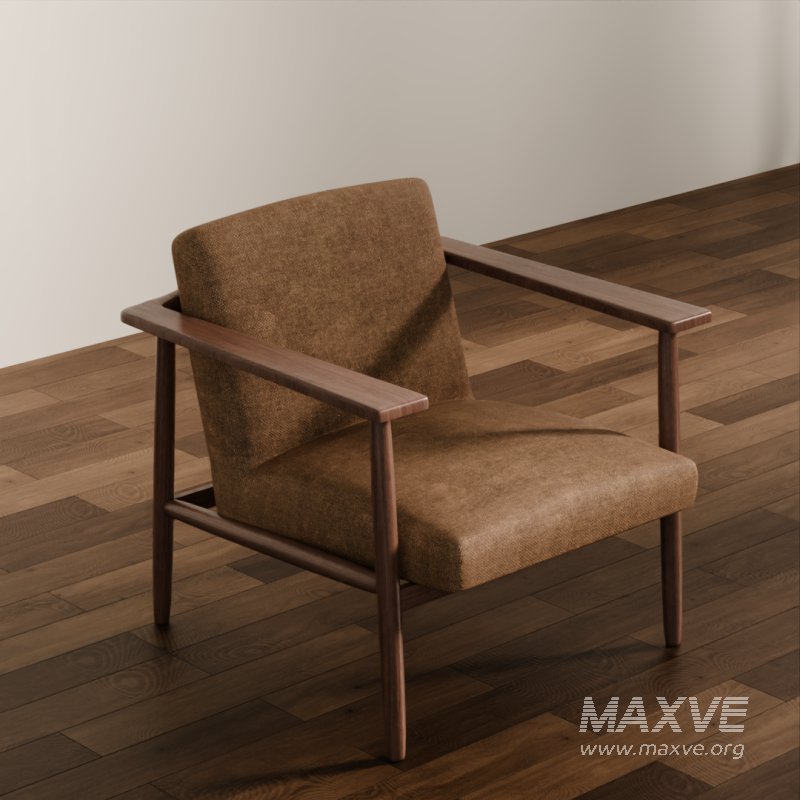 Vintage Wooden Armchair - Image 5