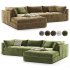 Oceanside Deep 2 Piece Left Arm Bumper Sectional Sofa - Thumbnail 3