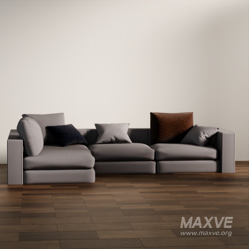Cozy Grey Sectional Sofa - Image 3