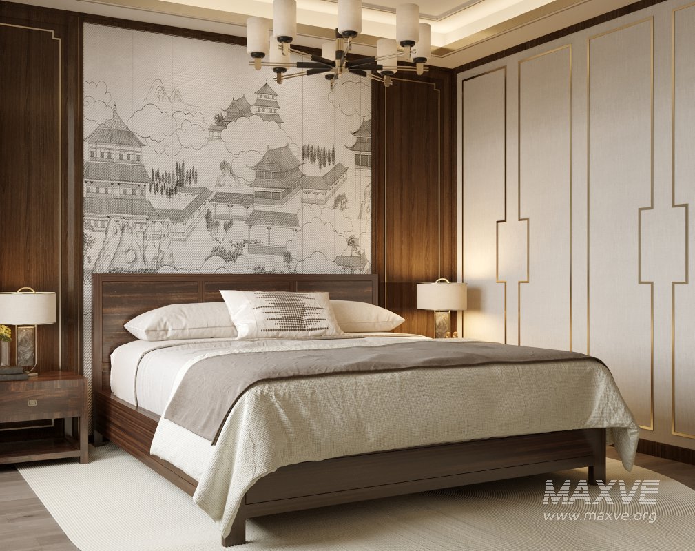 Chinese bedroom130 - Image 1