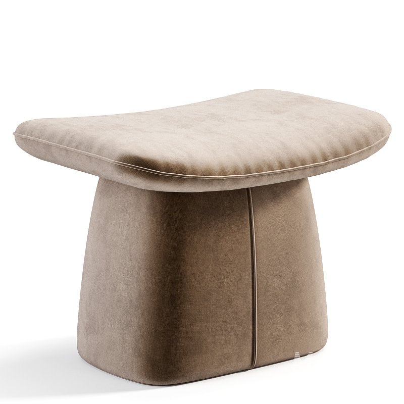 Modern Microfiber Leather Fabric Makeup Stool - Image 5
