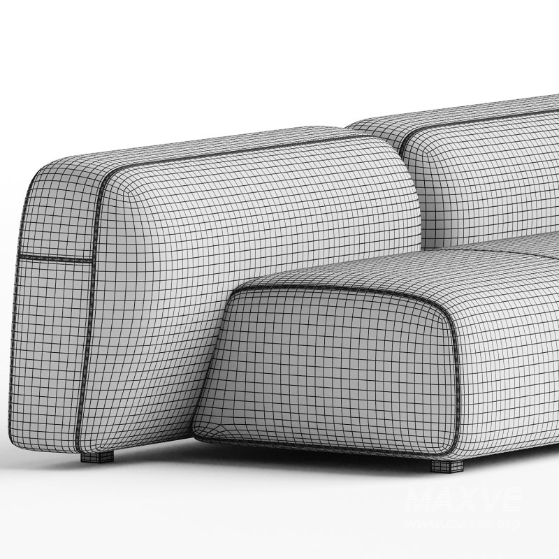 Suiseki Sofa cod SUI10DX composition - Image 2