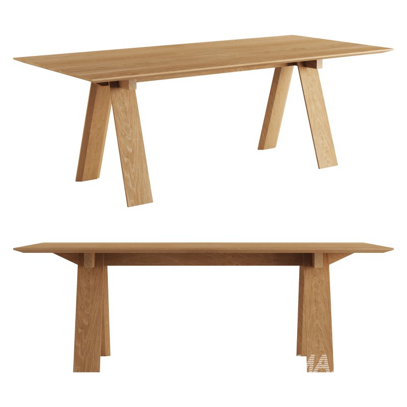 Trave Square Dining Table by Branca Lisboa - Image 4