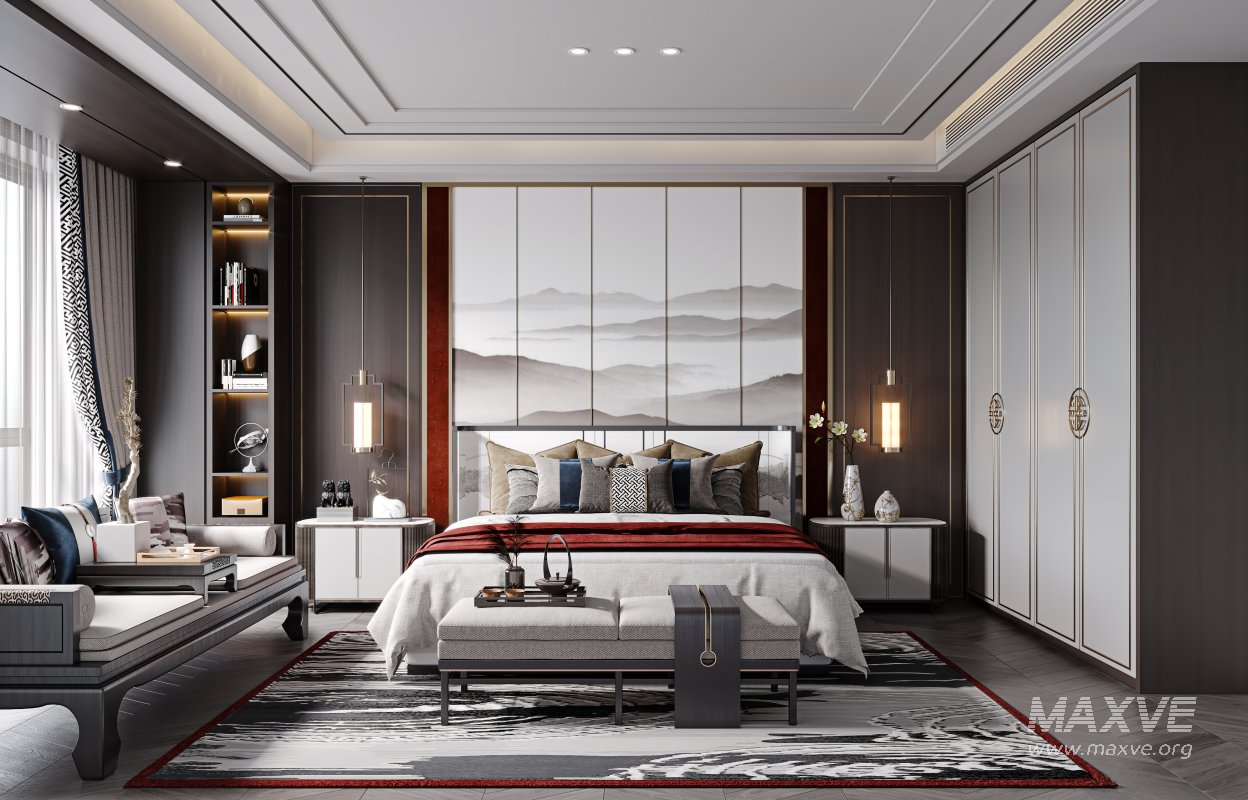 Chinese bedroom133 - Image 1