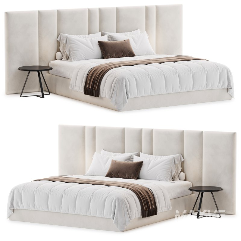 Futuro Bed with wide Headboard By Sensorsleep - Image 1