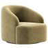 Boucle Upholstered Swivel Armchair - Thumbnail 5