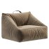 Stone Tan Velvet Corduroy Kids Lounge Chair - Thumbnail 2