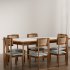 Modern Wooden Dining Table and Chairs Set - Thumbnail 1