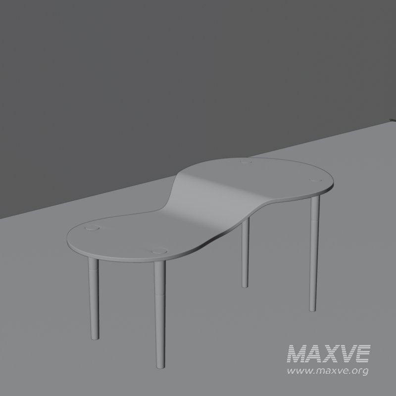 Contemporary Wavy Glass Coffee Table - Image 1