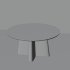 Scandinavian-Inspired Round Wooden Coffee Table - Thumbnail 3