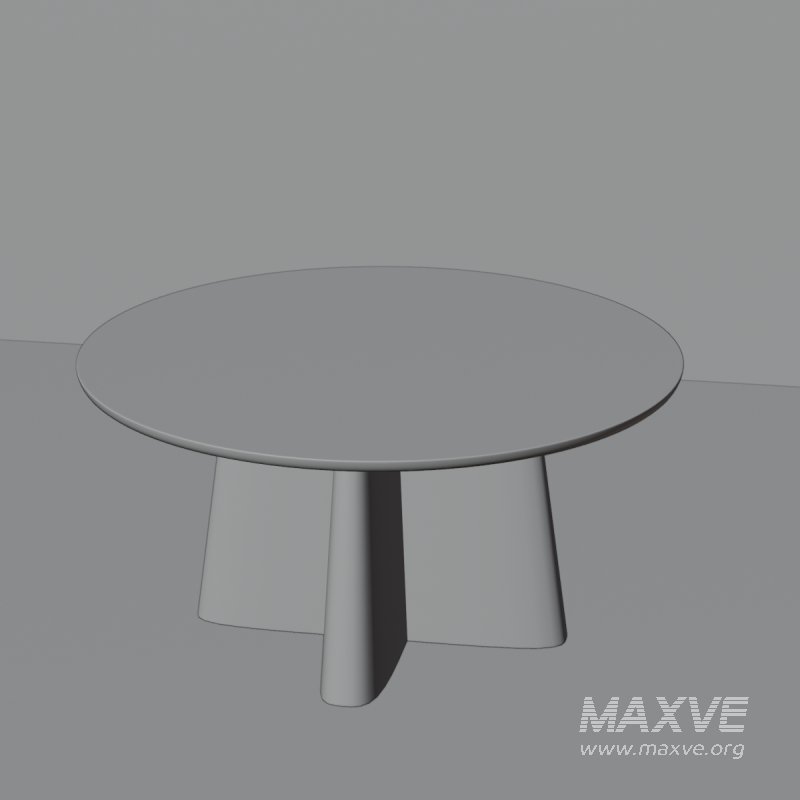Scandinavian-Inspired Round Wooden Coffee Table - Image 3
