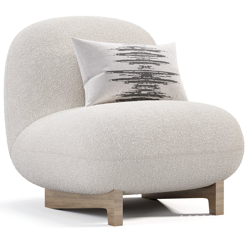 Elvit Cozy Ivory Armchair - Image 3
