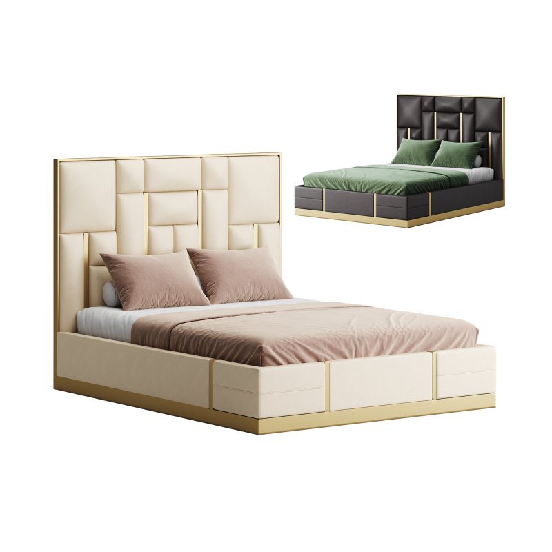 Creamy White And Gold Plated Embedded - Image 1