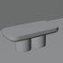 Modern Console Table Set with Golden Accents - Thumbnail 4