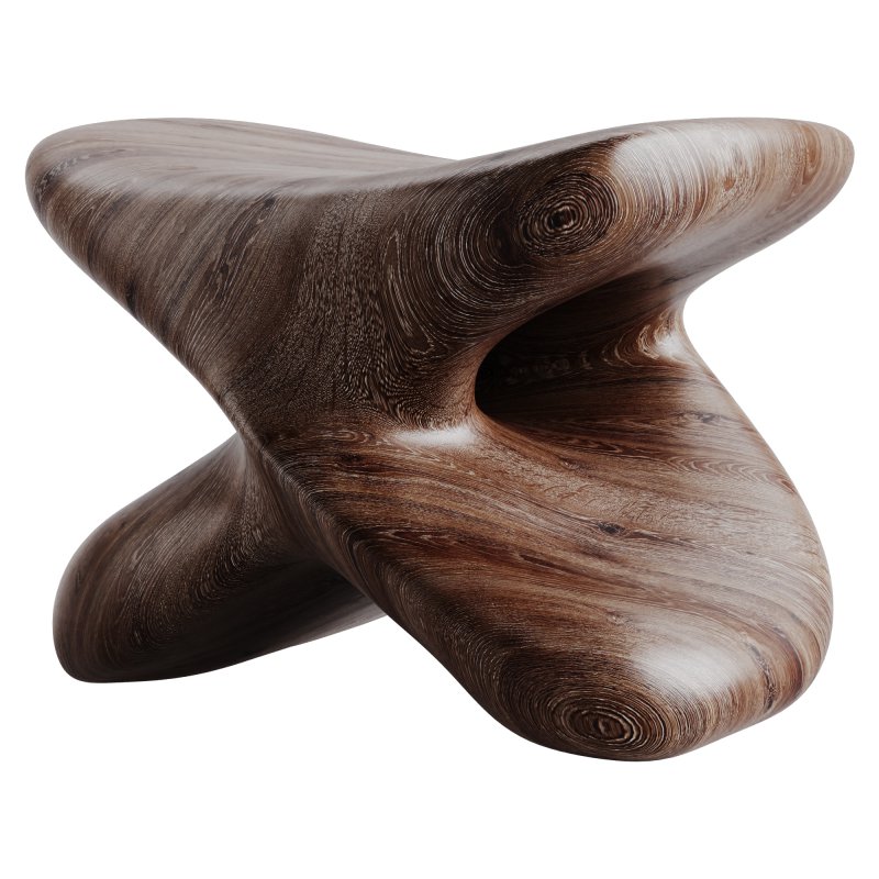 Wood Stool - Image 3