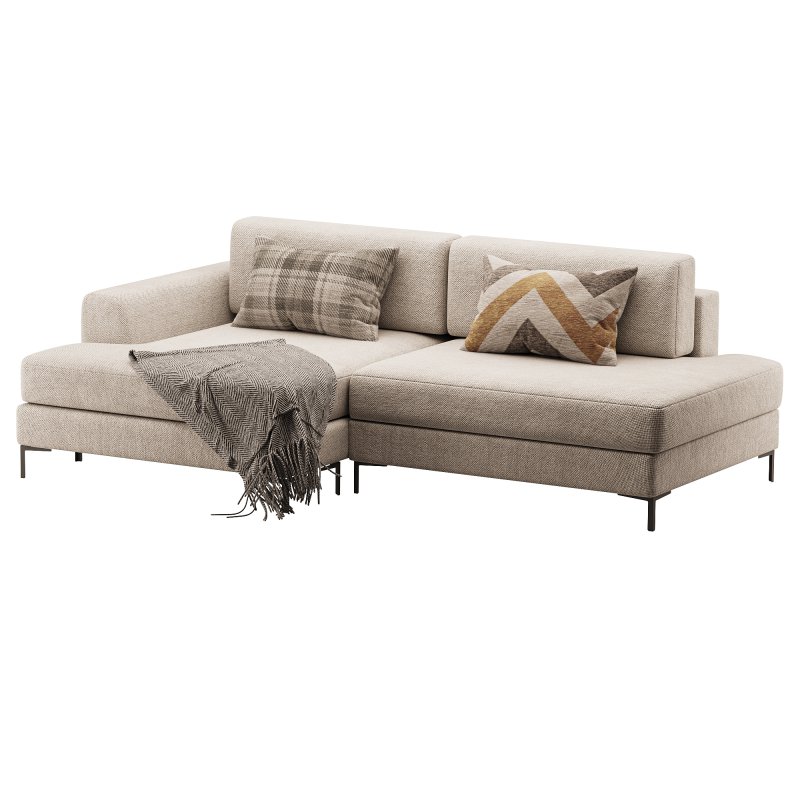 Corner sofa Edwin Velvet Terra - Image 8