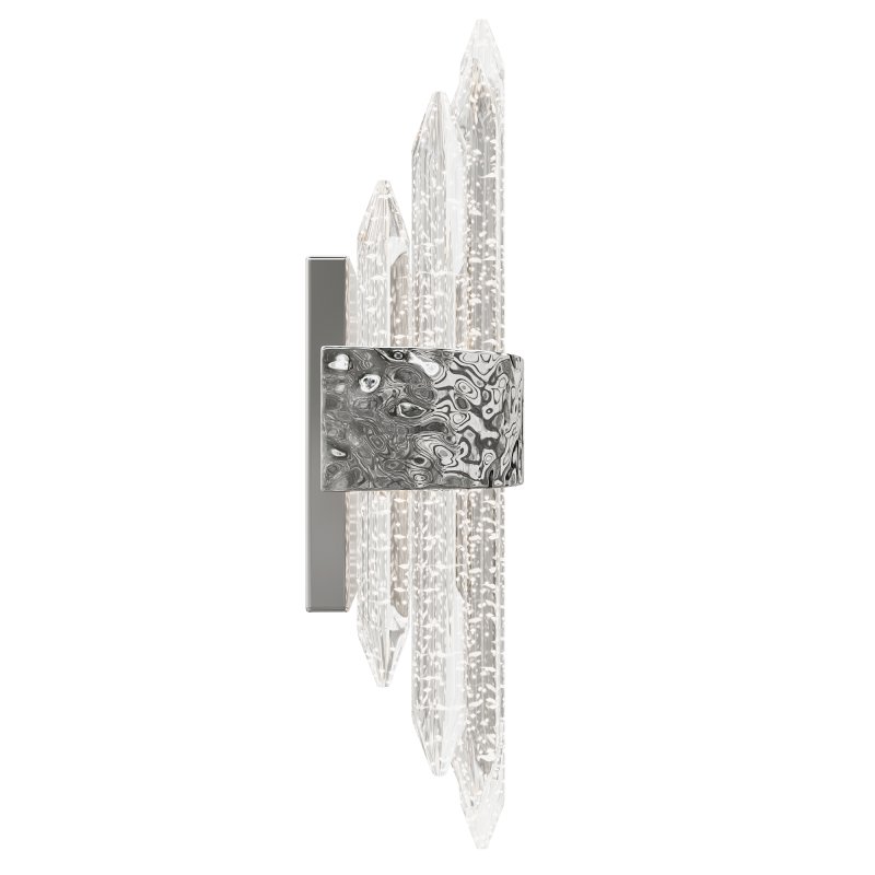 Sconce glass transparent chrome 62GDW-920-500CH - Image 2