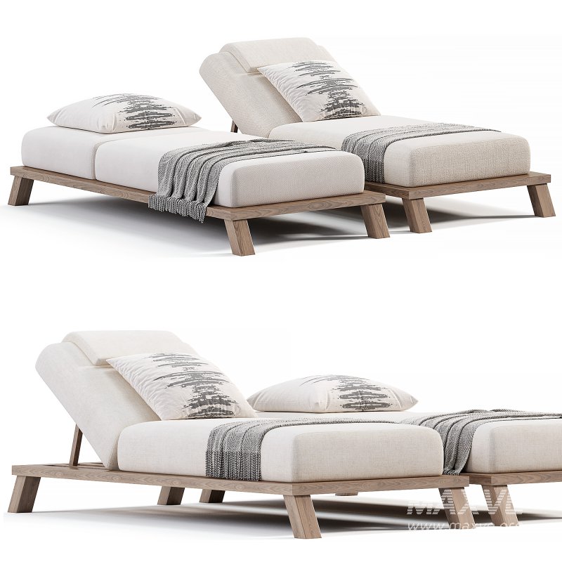 Blain Sun Loungers By Divanoloungeusa - Image 1
