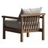 Natalia Outdoor Teak Lounge Chair - Thumbnail 1
