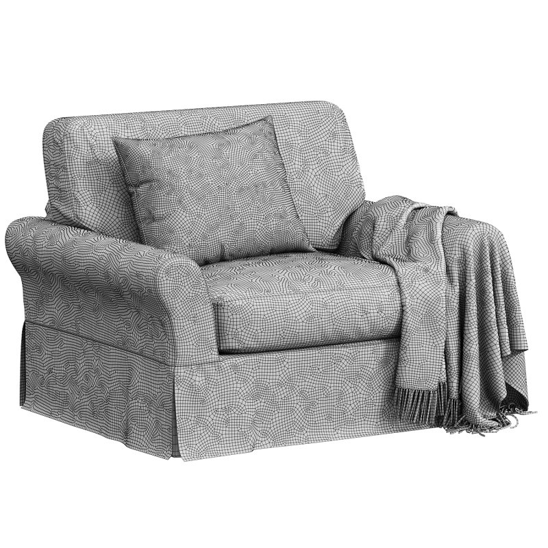PB Comfort Roll Arm Slipcovered Chair-And-A-Half - Image 2