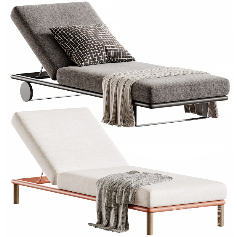 Deckchair Outdoor Sun Lounger - Image 4