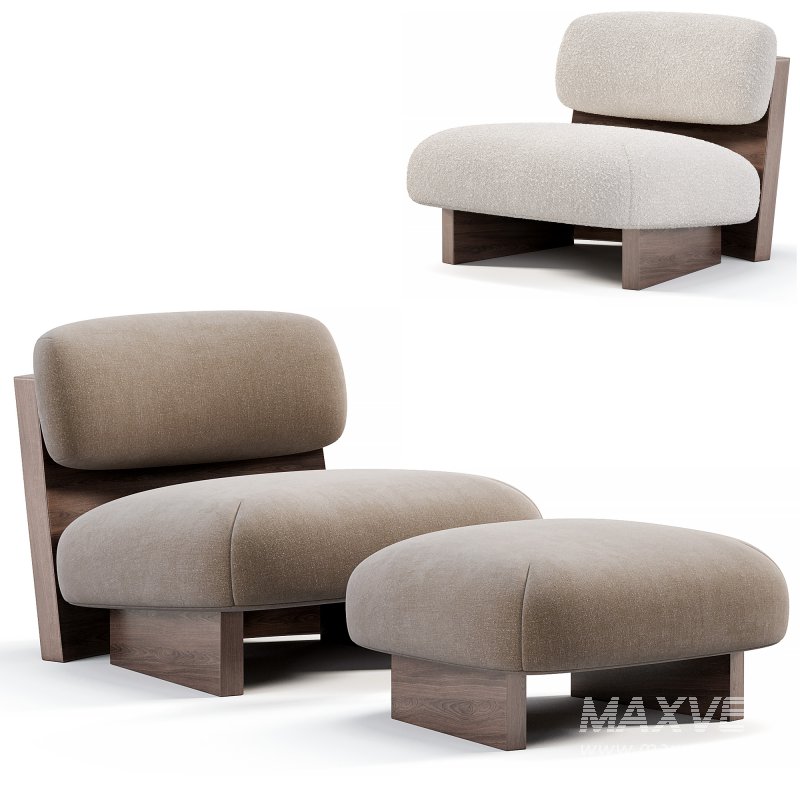 Jia Chair And Ottoman - Image 4