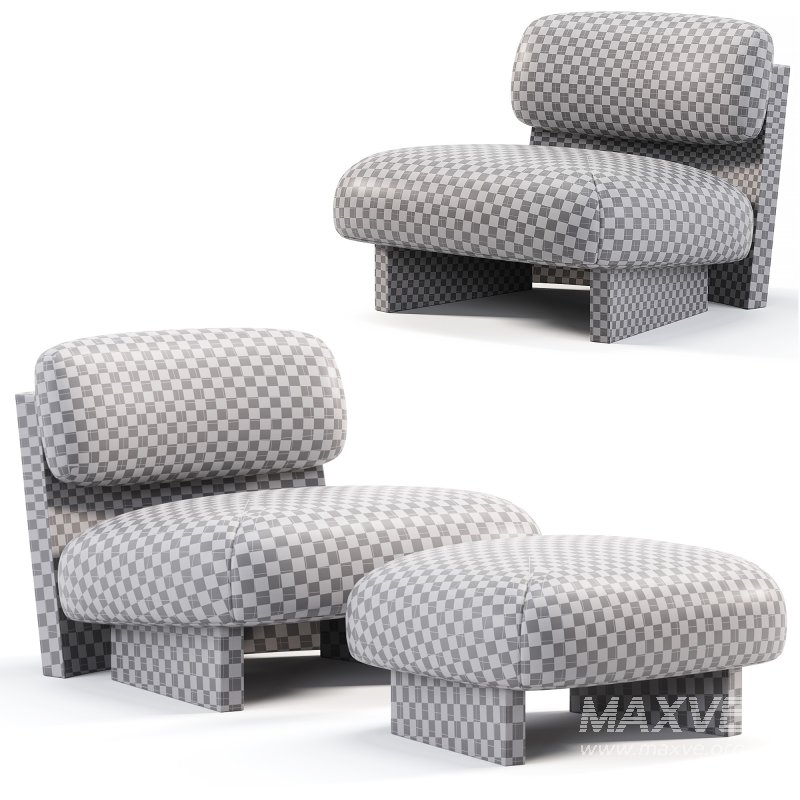 Jia Chair And Ottoman - Image 5