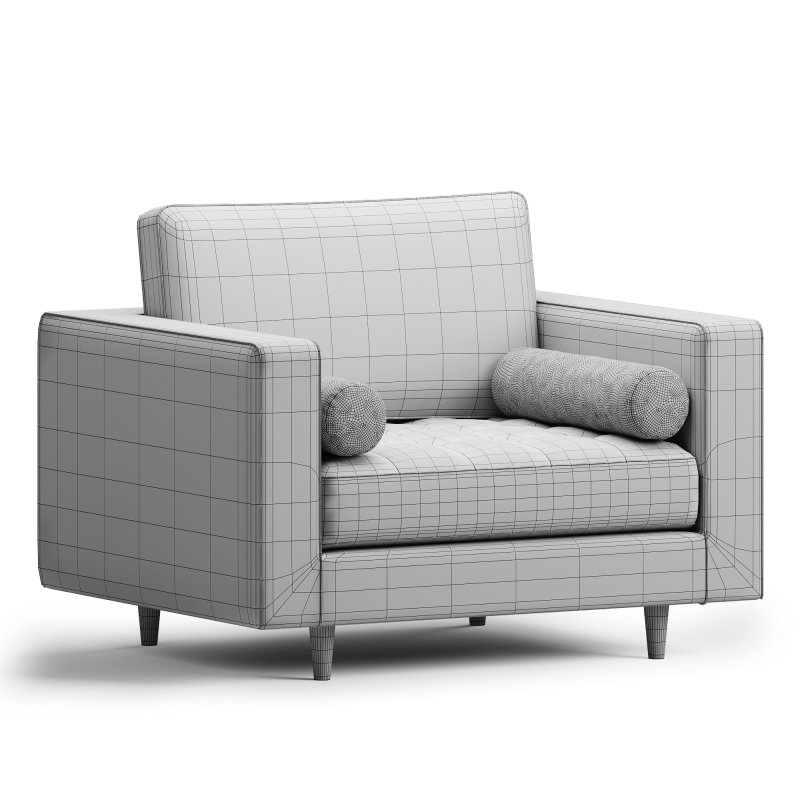 Henrietta Armchair Moss Green Velvet - Image 4