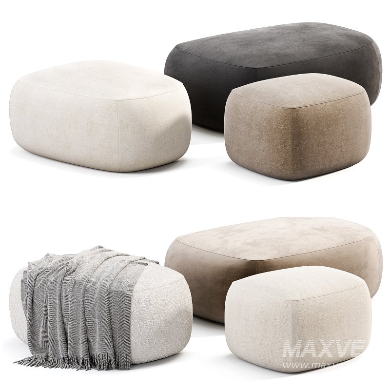 Asher Pouf By Roomandboard - Image 2