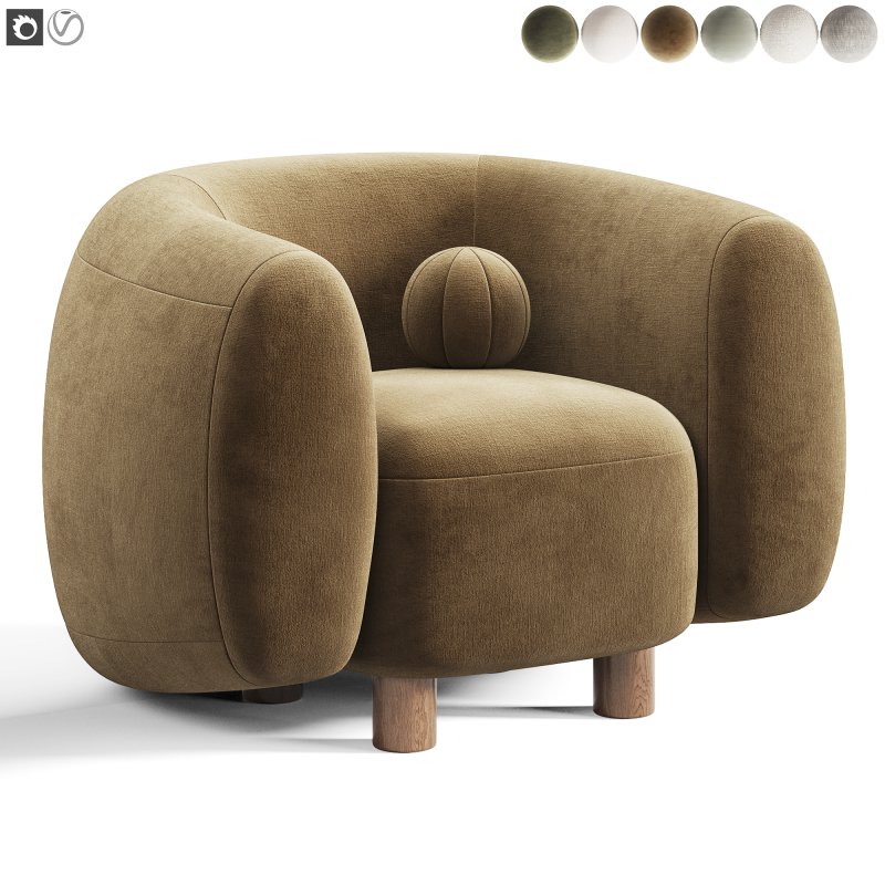 Londy Armchair Cozy Ivory By Divan.ru - Image 3