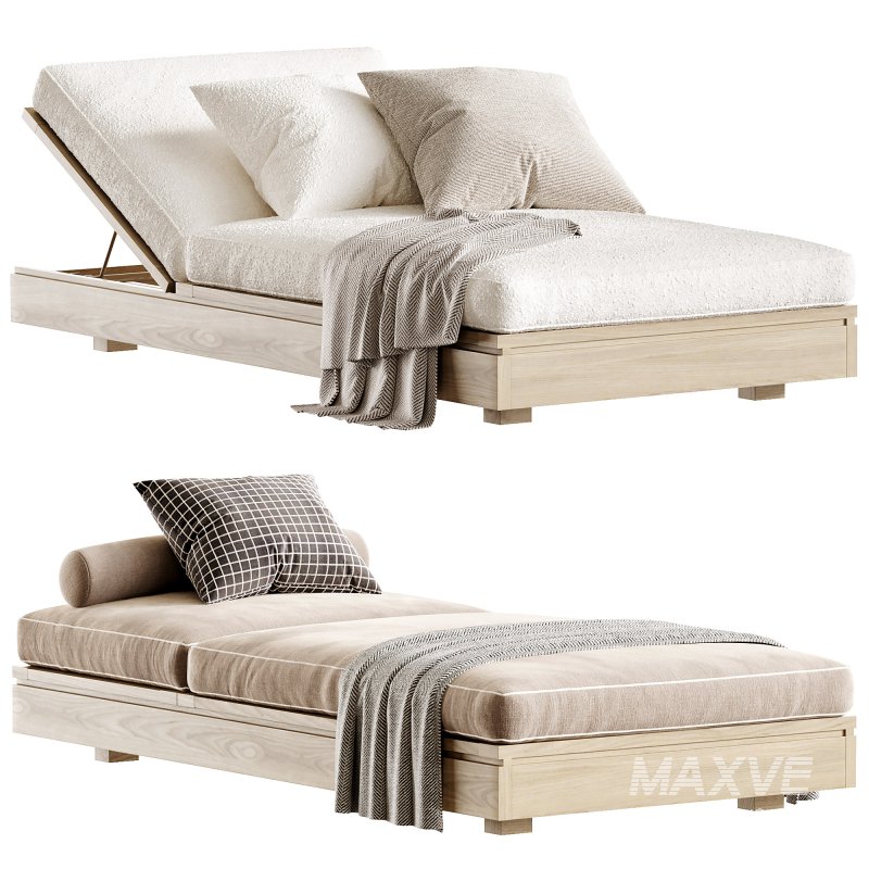 Avila Outdoor Sunlounger - Image 3