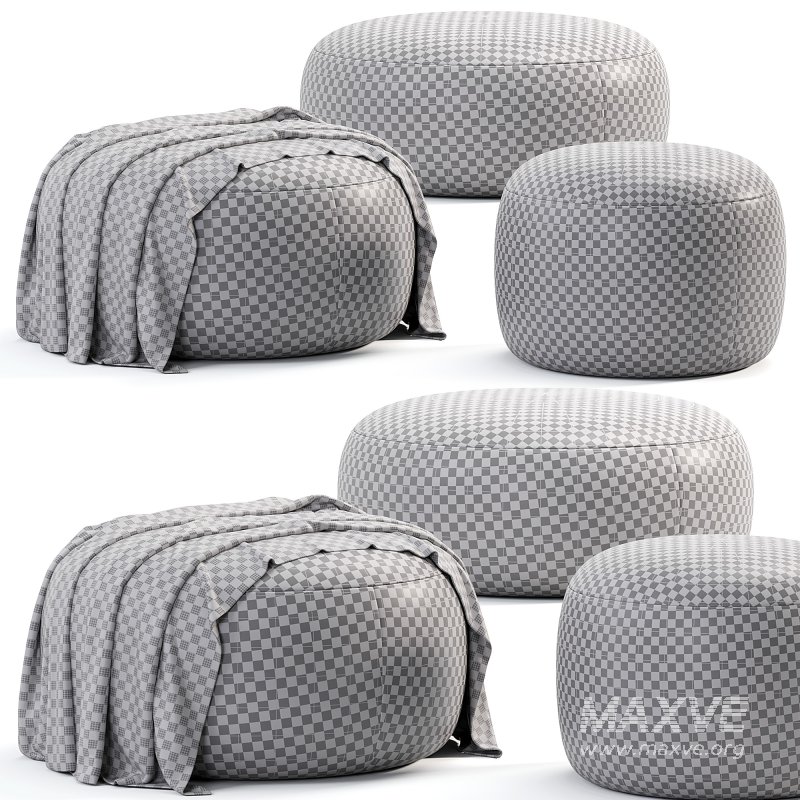 Cobble Round Ottoman - Image 7