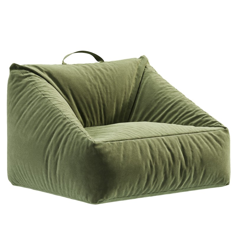 Stone Tan Velvet Corduroy Kids Lounge Chair - Image 5