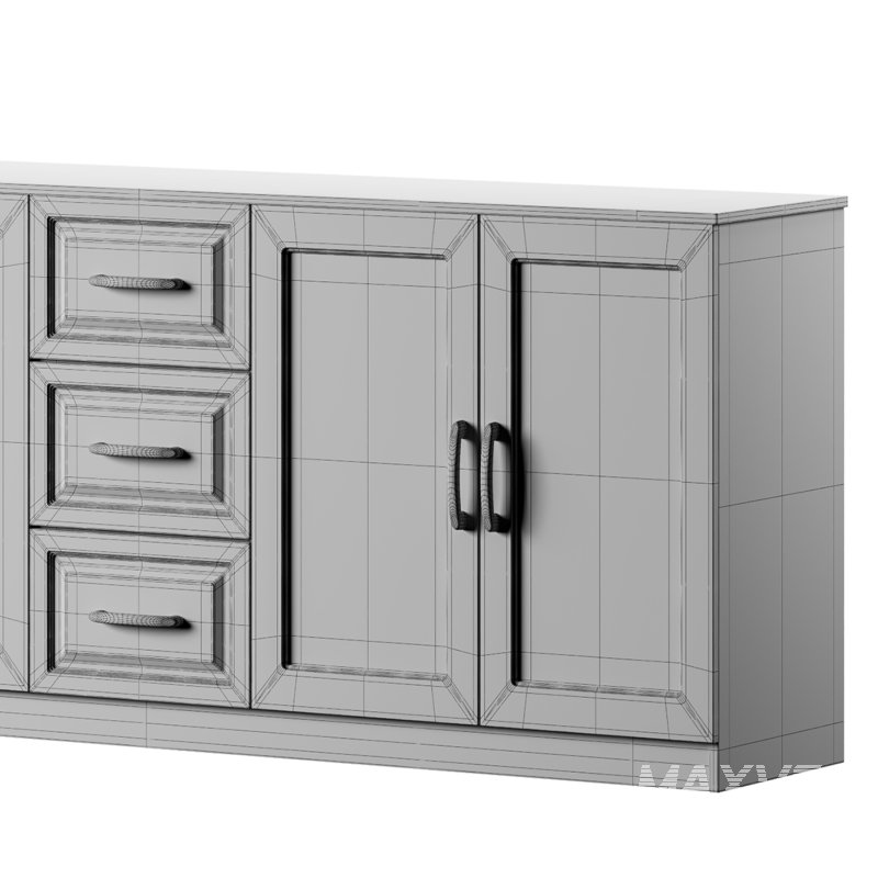 Modern Wood Buffet 3 - Image 7