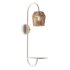 Alyza Rattan Plug-in Armed Sconce with Tray Table and Bulb Included - Thumbnail 3