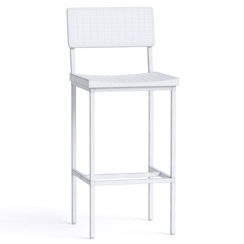 Memphis Solid Wood Bar Stool - Image 1