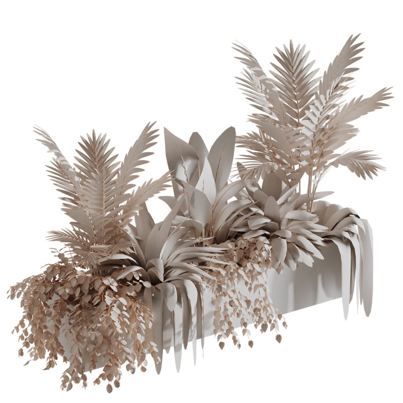 Indoor plants- Hanging Plants in Box- set177 - Image 4
