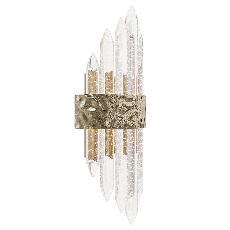 Sconce glass transparent gold 62GDW-920-500CH - Image 5