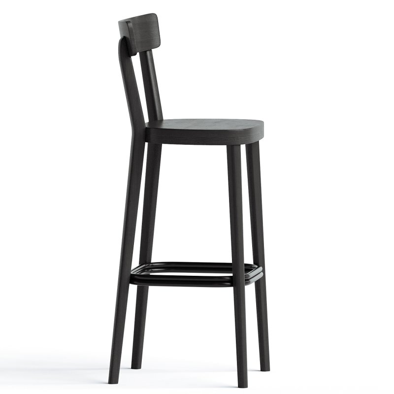 MILANO BLACK BARSTOOL - Image 1