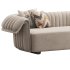 Curved Sofa Microfiber Leather - Thumbnail 7