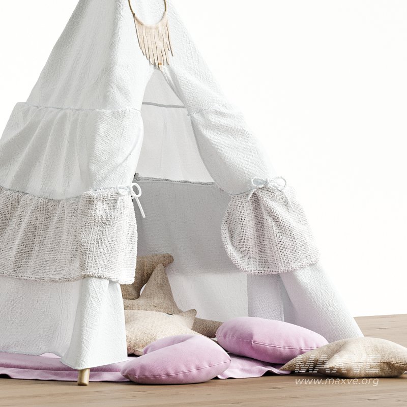 Child’s teepee White Angel Set - Image 3