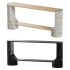 Black Marble and Oak Wood Console Table Reviews - Thumbnail 1