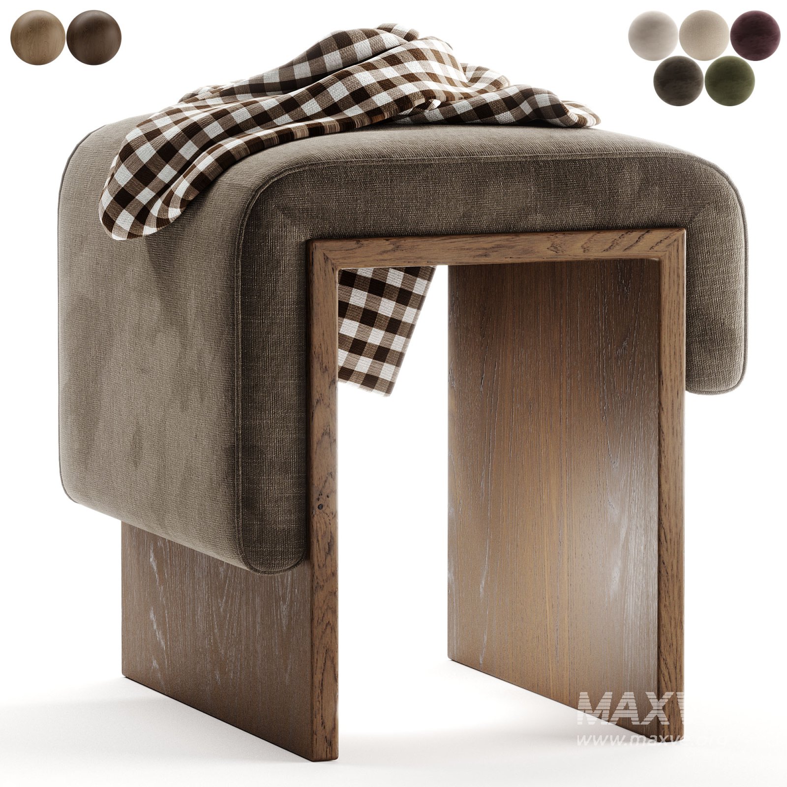Bower Studios Melt Stool 3D model Maxve