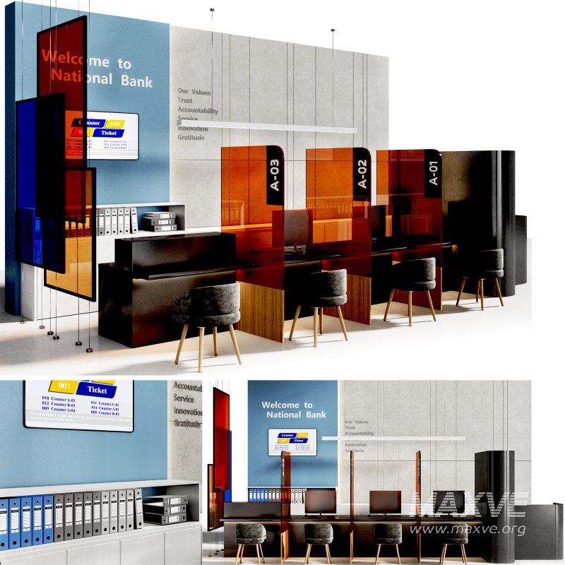 Bank Reception counter Customer Service - Image 3