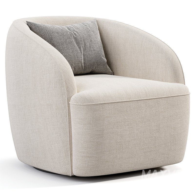 Alma Swivel Lounge Chair - Image 1
